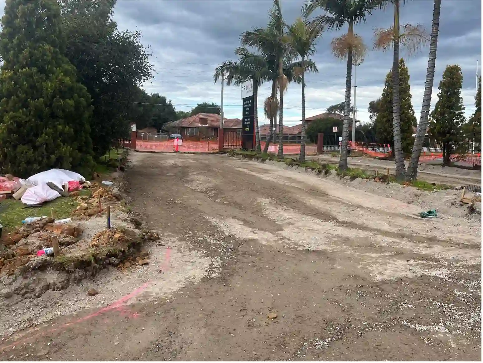 Groundworks for the McCredie Hotel Carpark in Guilford, NSW