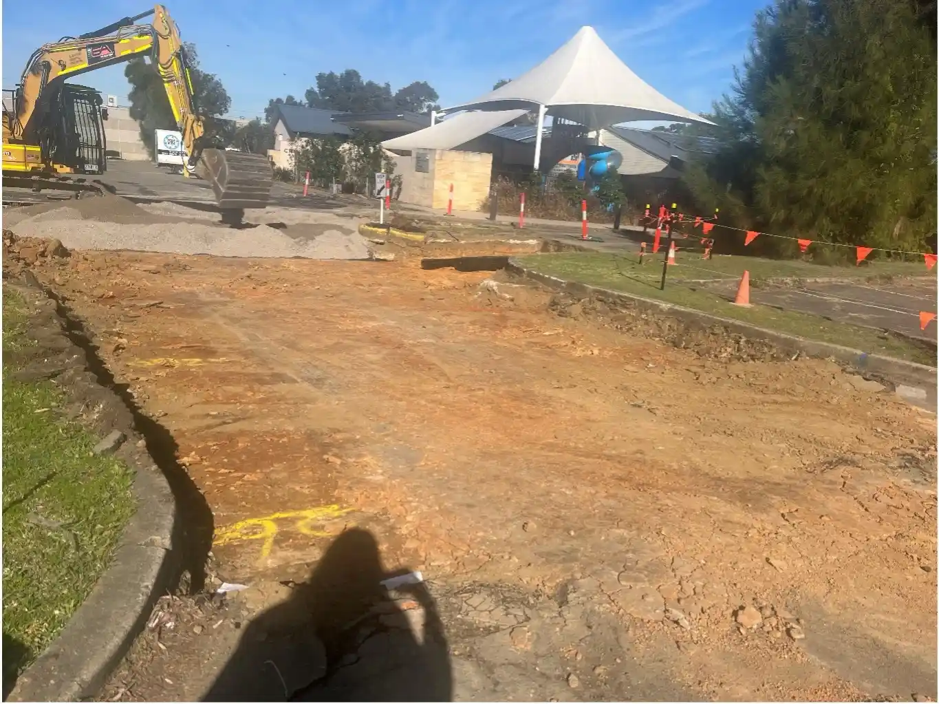 Groundworks for the McCredie Hotel Carpark in Guilford, NSW