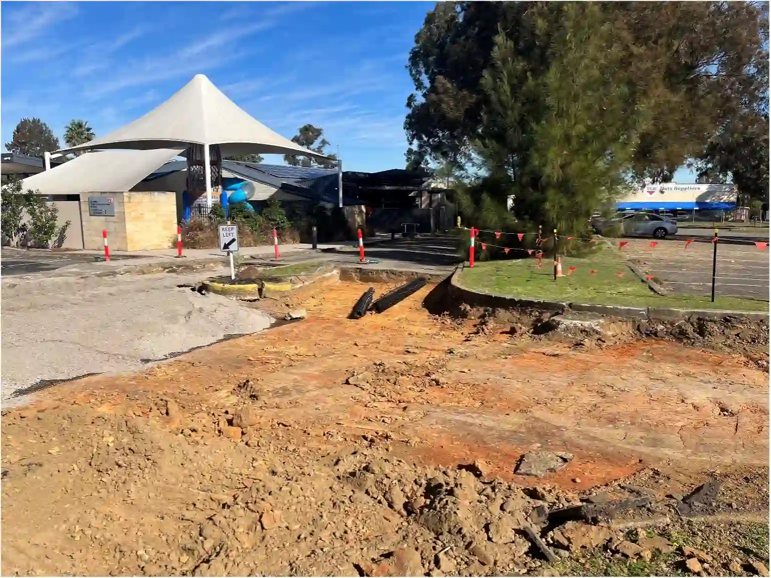 Groundworks for the McCredie Hotel Carpark in Guilford, NSW