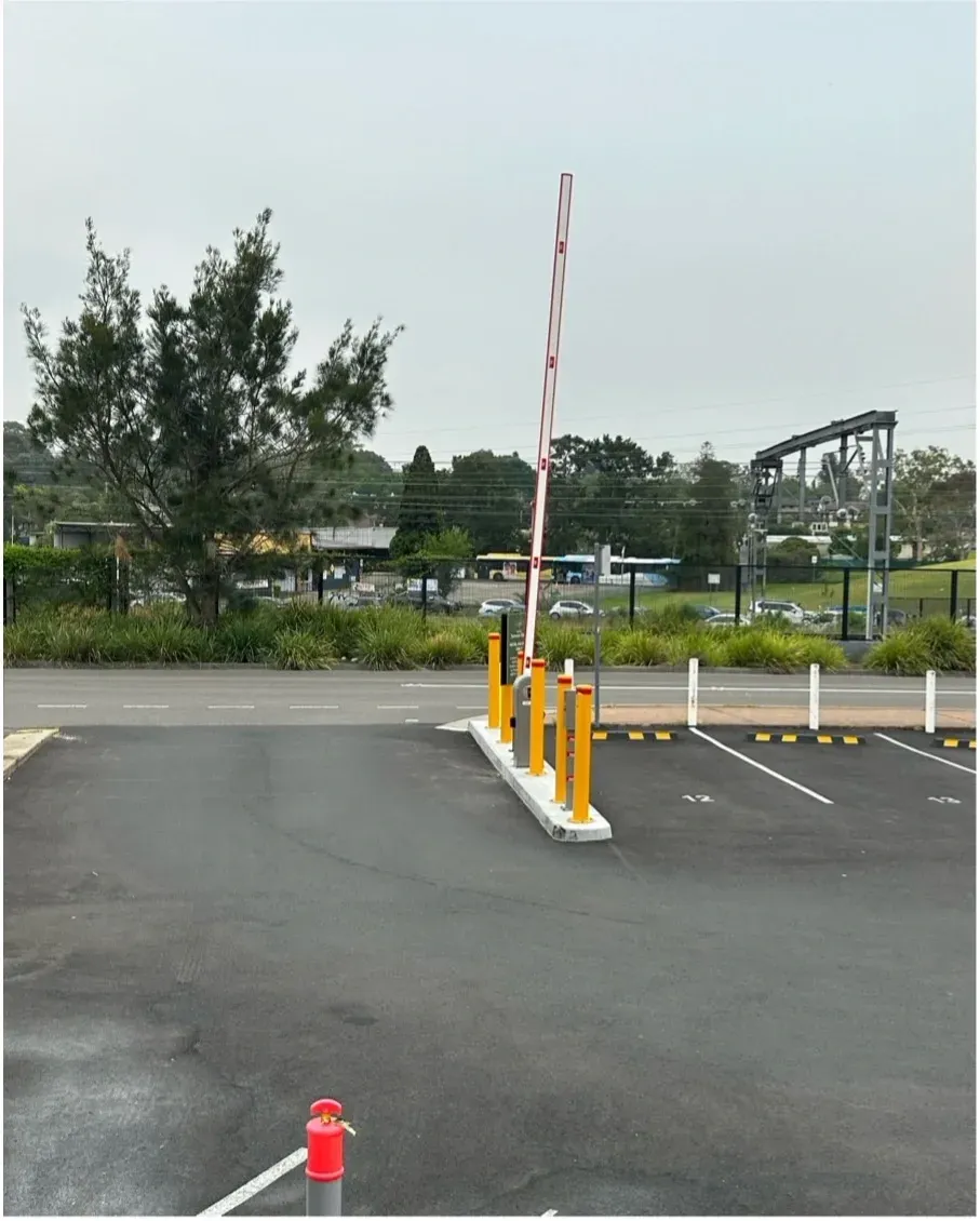 Finished boom gate in McCredie Hotel Carpark in Seven Hills, NSW